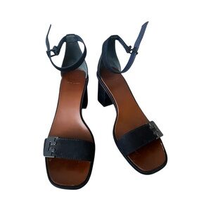 Chic Black High Heel Sandals with Ankle Strap